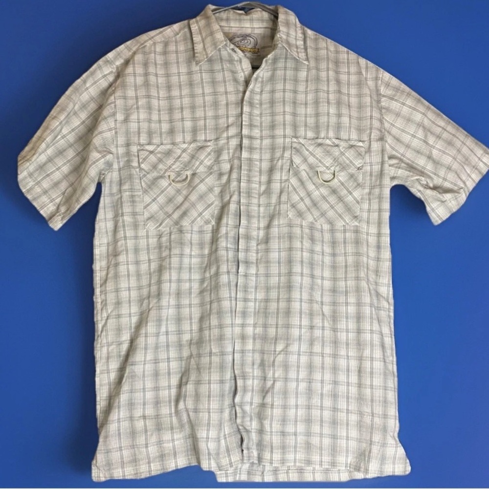 Boardsports Men's‎ Button-Up Light Plaid Shirt Sz M Streetwear Skater Surfer